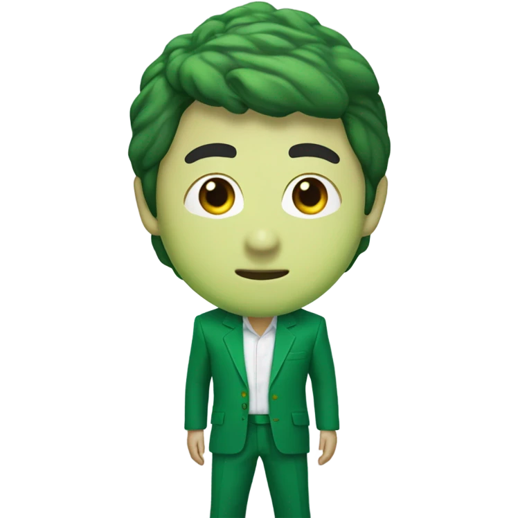 Jang Joon Woo with green squid game suit emoji