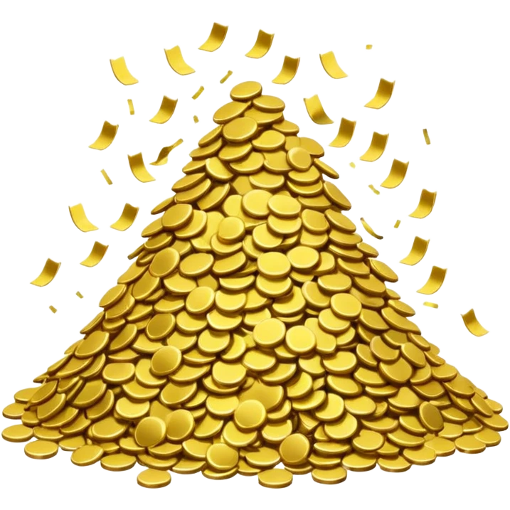 gold confetti emoji