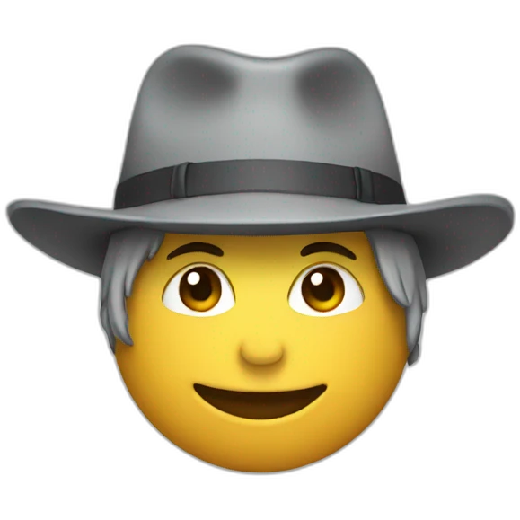 Grays hat emoji