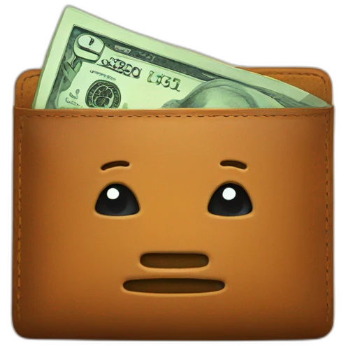 Money in wallet emoji