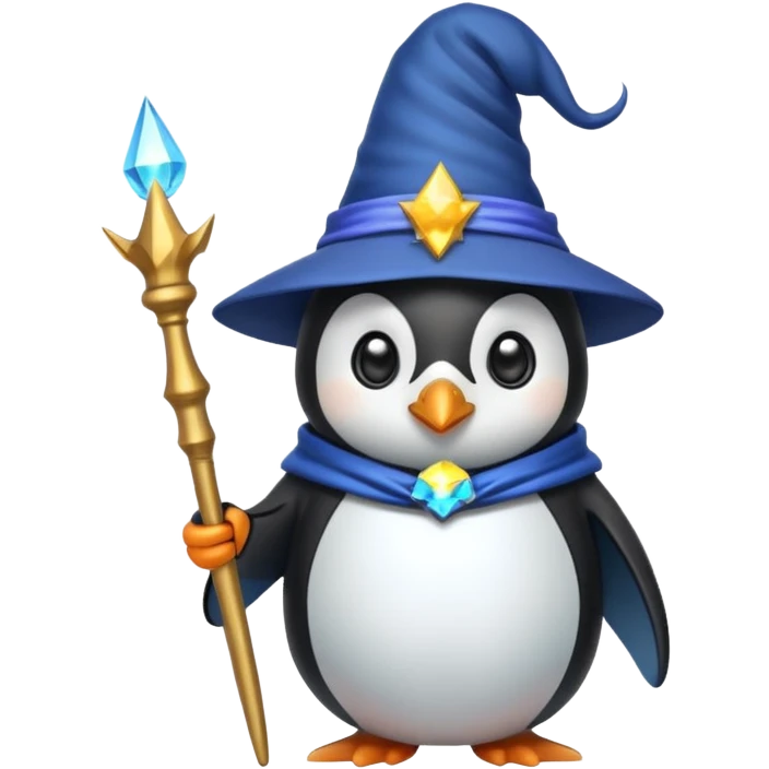 Penguin Wizard emoji