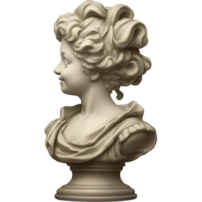 vintage highly detailed rococo statue emoji