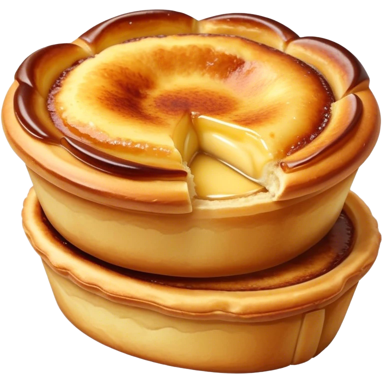 A portuguese pastel de nata  emoji
