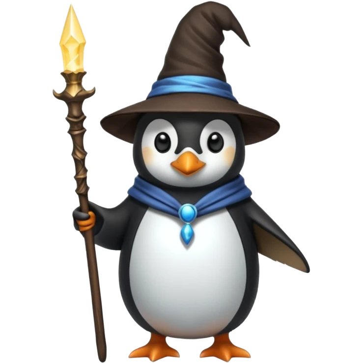 Penguin Wizard emoji