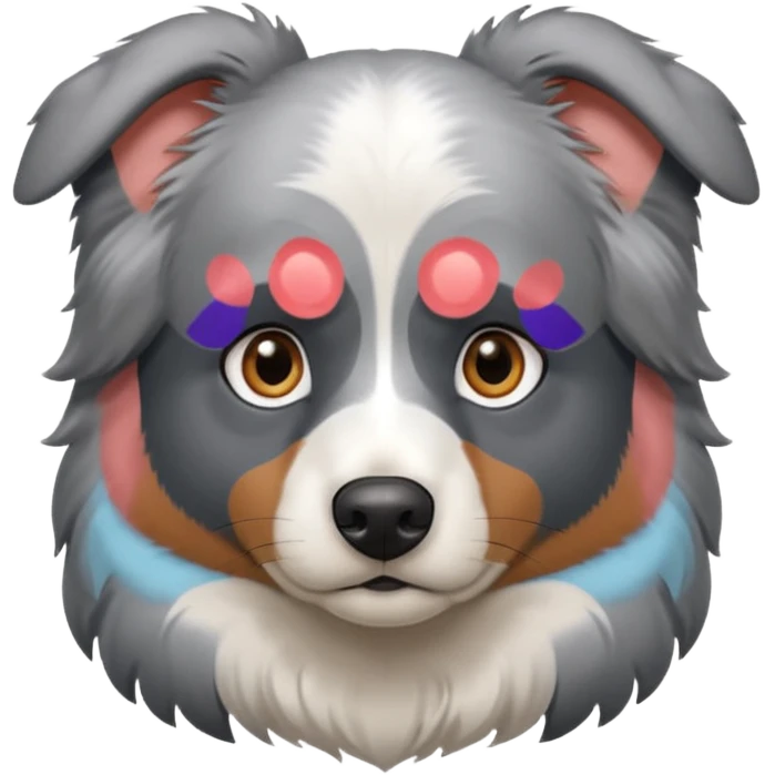 Grey Australian Sheppard  emoji