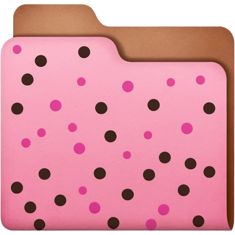 pink and brown polka dot files emoji