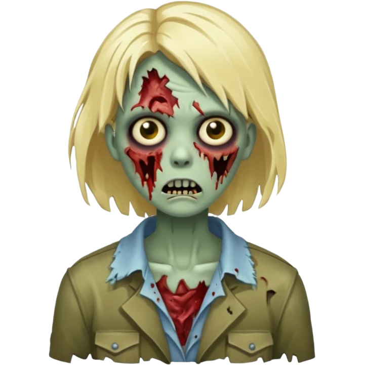 blonde zombie emoji