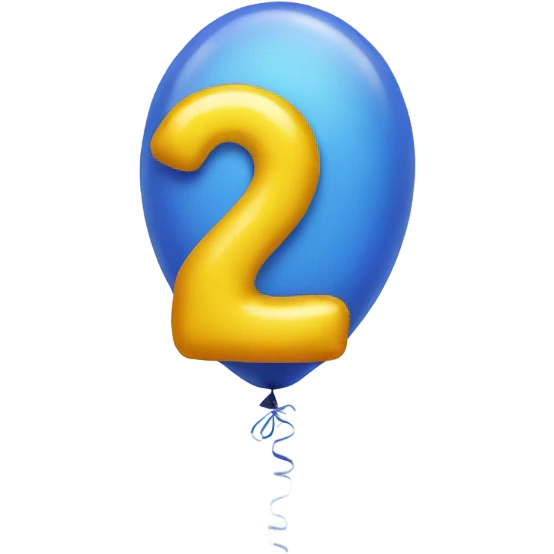 Number 25 balloon emoji