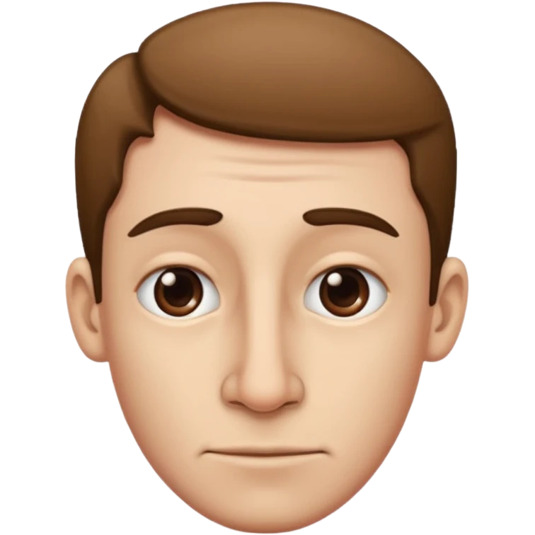 Side eye big nose emoji