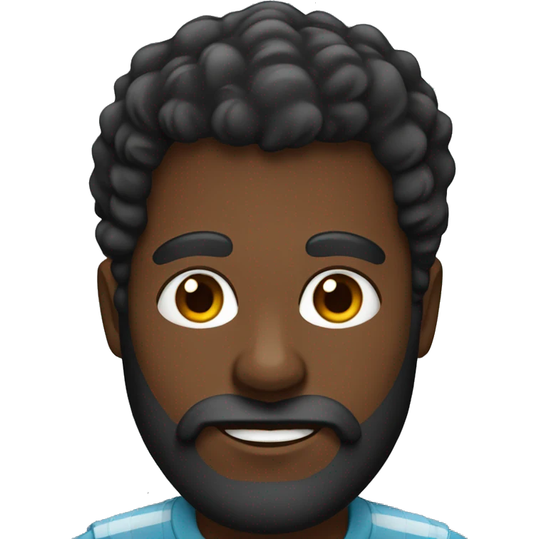 Negro de barba emoji