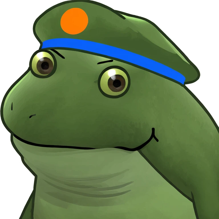 bufo with orange cap emoji