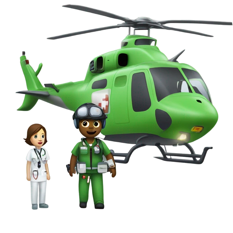Flight medic emoji