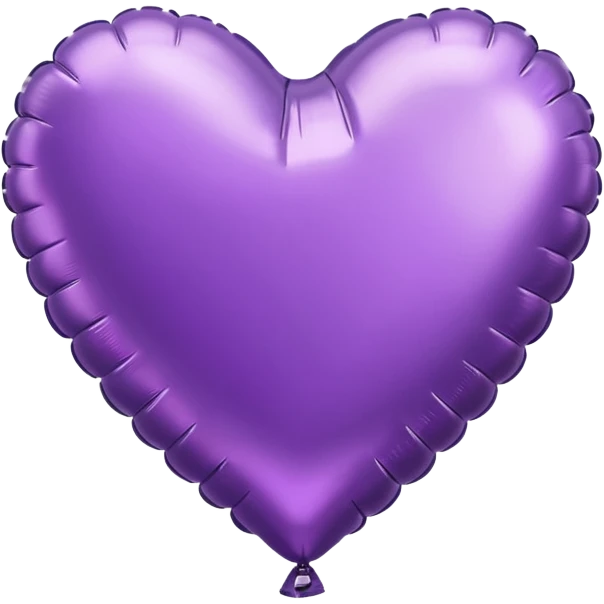 purple Foil balloon heart, remove background emoji