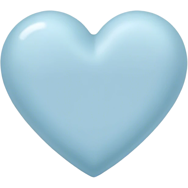 heart pastel blue emoji