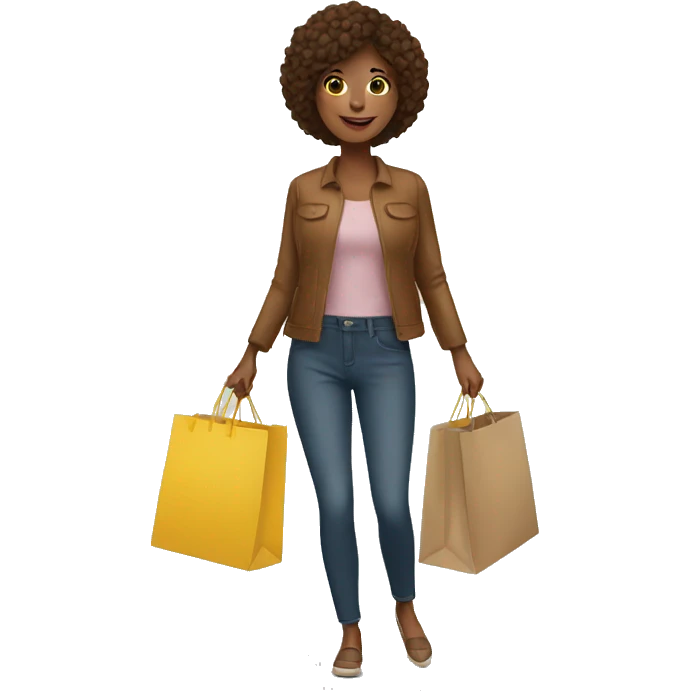 woman with shopping bags emoji
