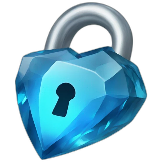 blue gem lock emoji