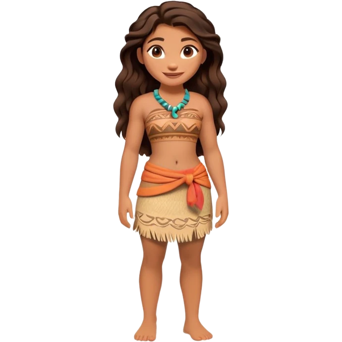 Moana standing emoji