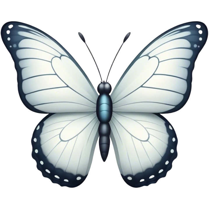 White butterfly  emoji
