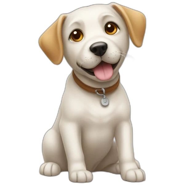 Chat avec un chien emoji