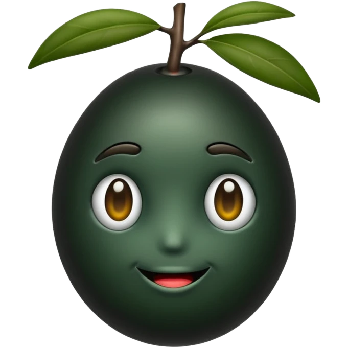 black olive emoji