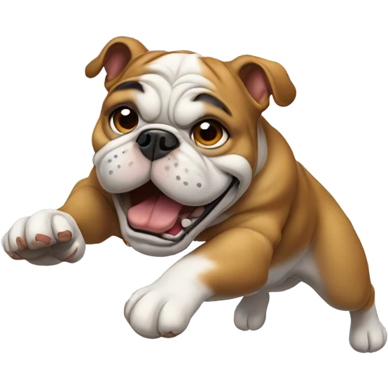 Bomb dive bull dog emoji