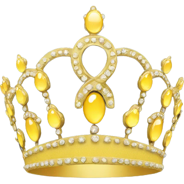 Yellow tiara emoji