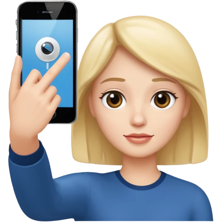 la main qui fais un selfie  emoji