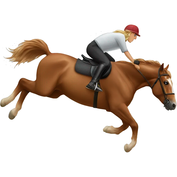 Horse jumping emoji