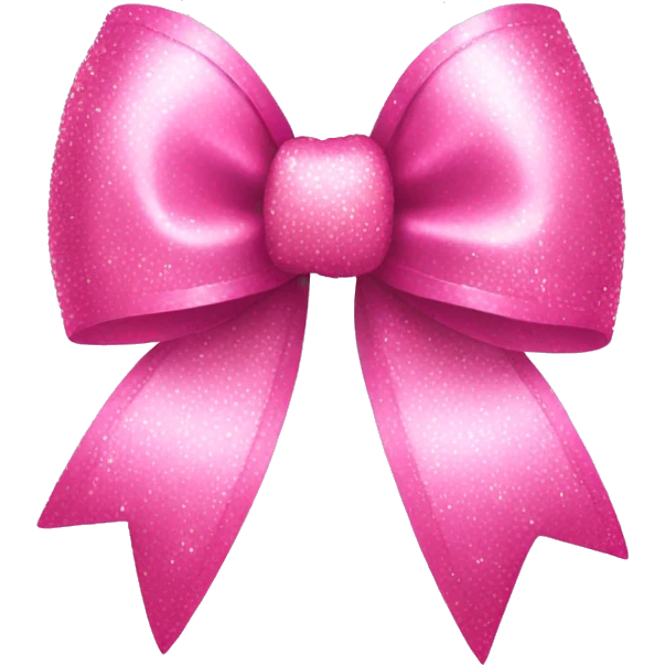 Pink sparkling bow  emoji