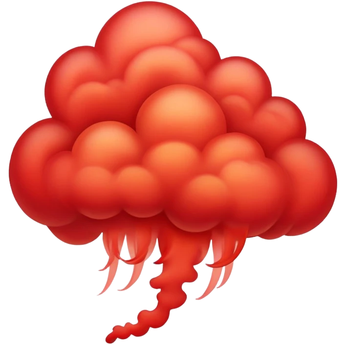 nube roja emoji