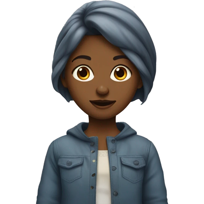 Jeune fille métisse  emoji