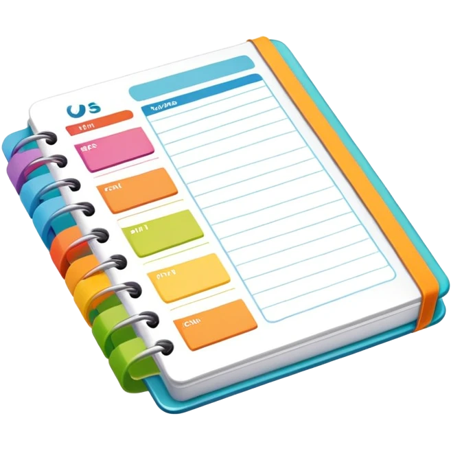 planner or calendar for organization emoji