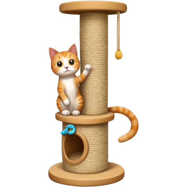 Cat scratching post emoji