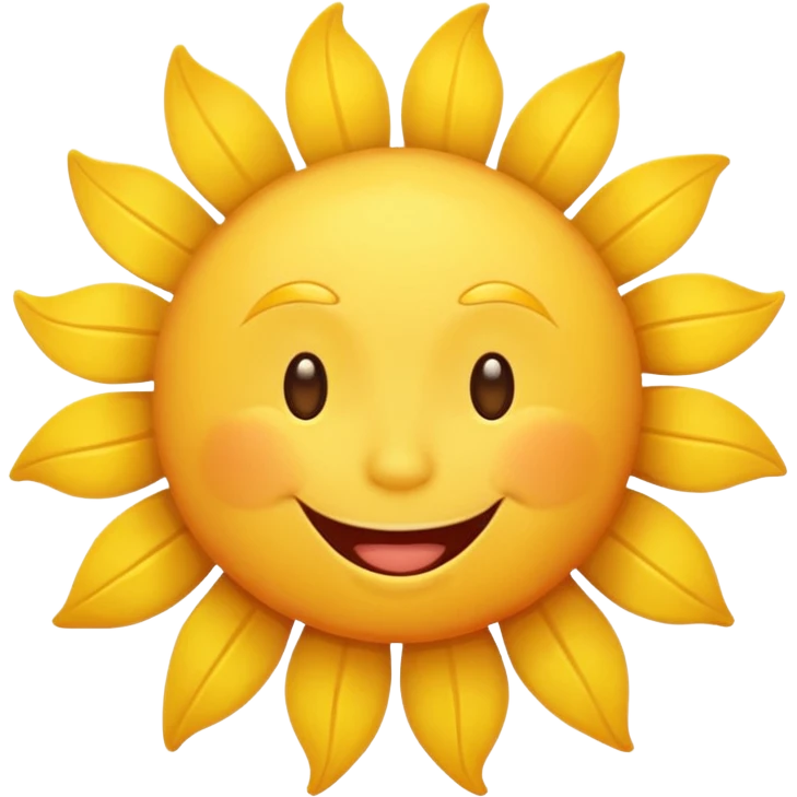 A happy sun emoji emoji