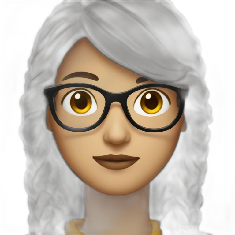 Designer with glasses emoji