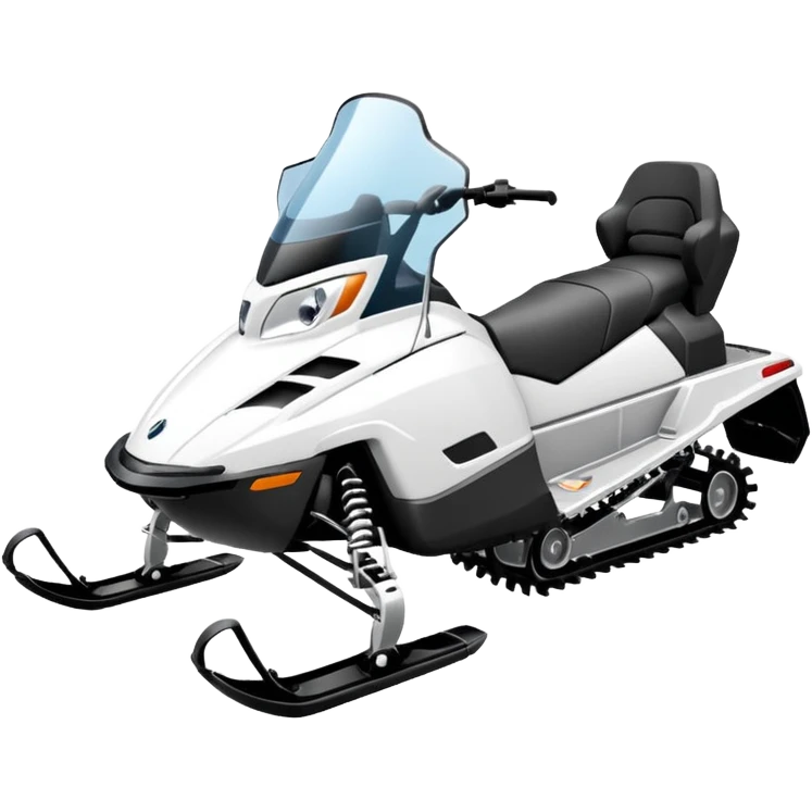 Snowmobile in snow emoji
