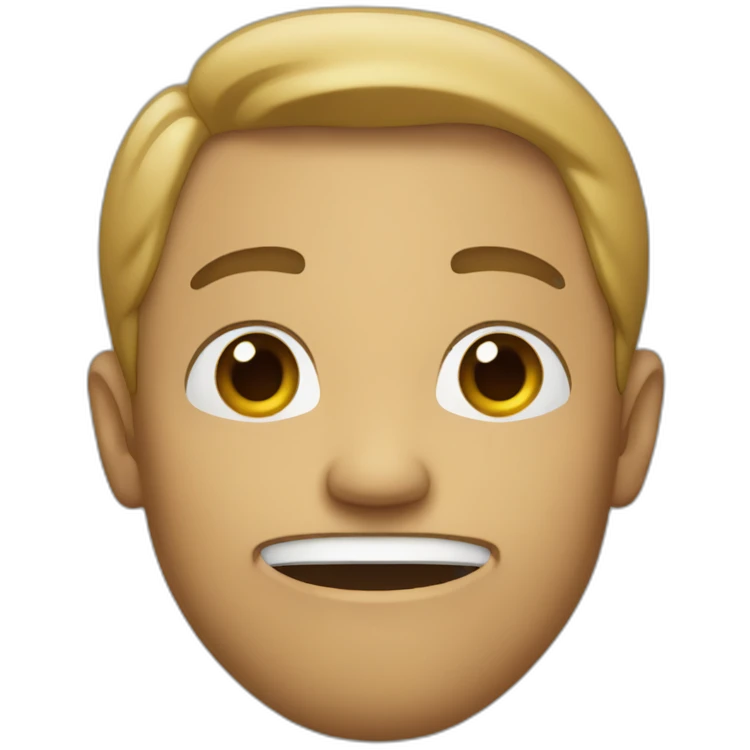 Unconfident face emoji