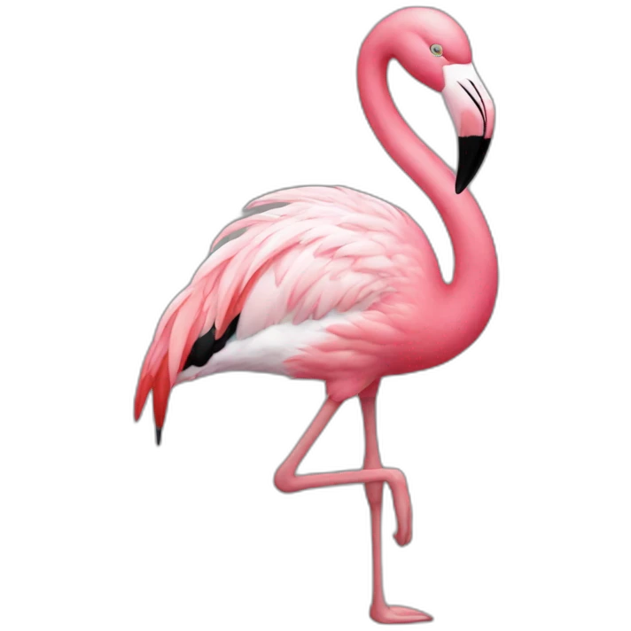 Flamingo in bikini emoji