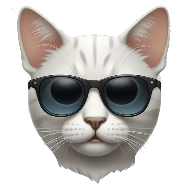 Cat with sunglasses emoji