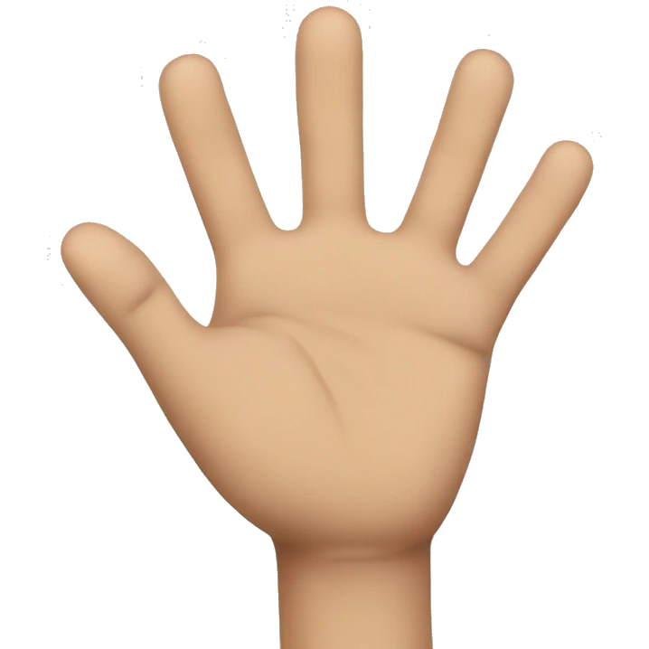 hold my hand emoji