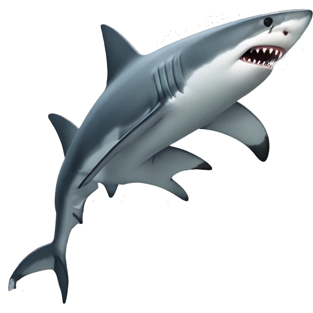 Graceful shark  emoji