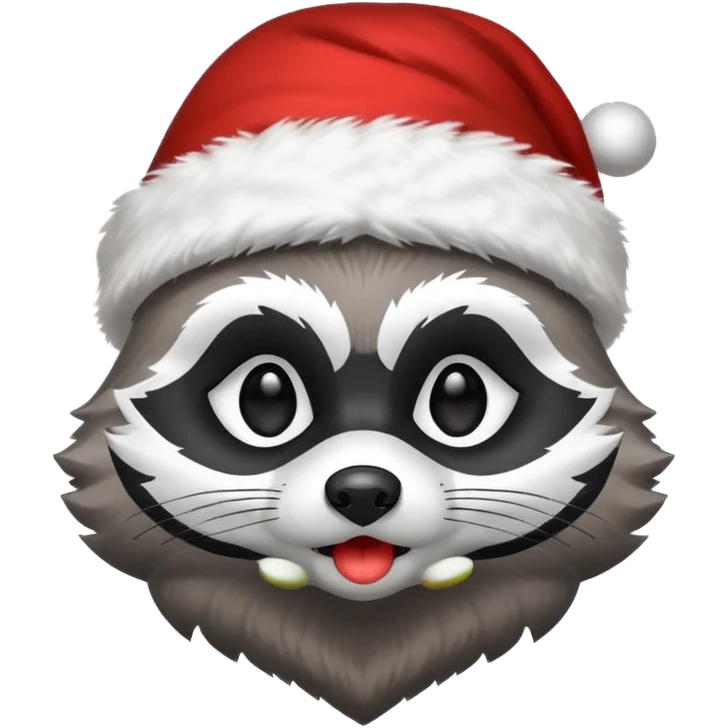 racoon santa emoji