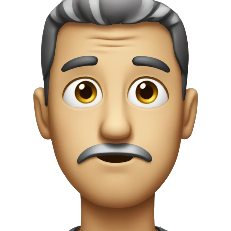side eye disgusted face emoji