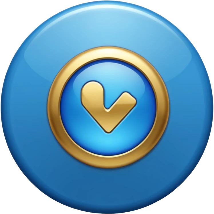 Blue verification badge emoji