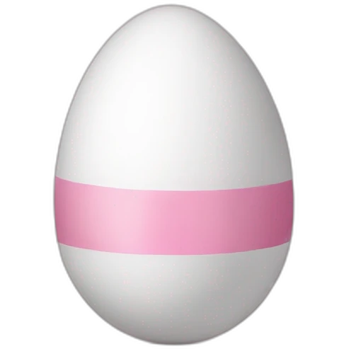 white pink easter egg emoji
