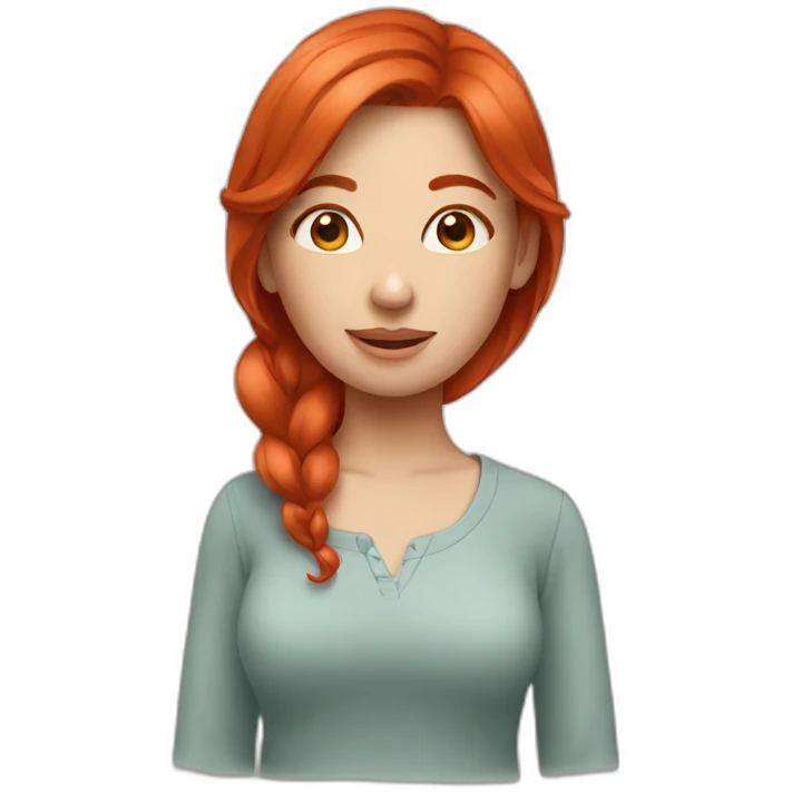 Red hair girl emoji