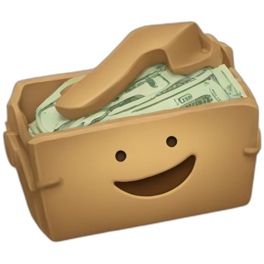 Billet dans la main emoji