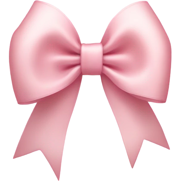 light pink ribbon bow emoji