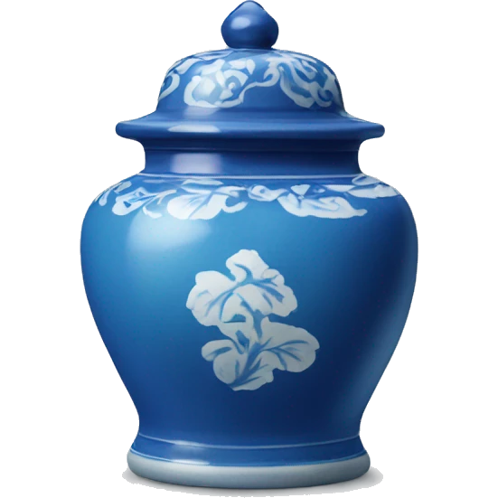 Blue ginger jar emoji