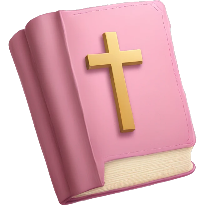 light pink bible emoji